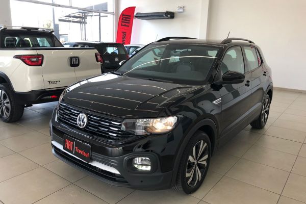 T-CROSS CONFORTLINE 1.0 200 TSI AT 2021 FLEX PRETO